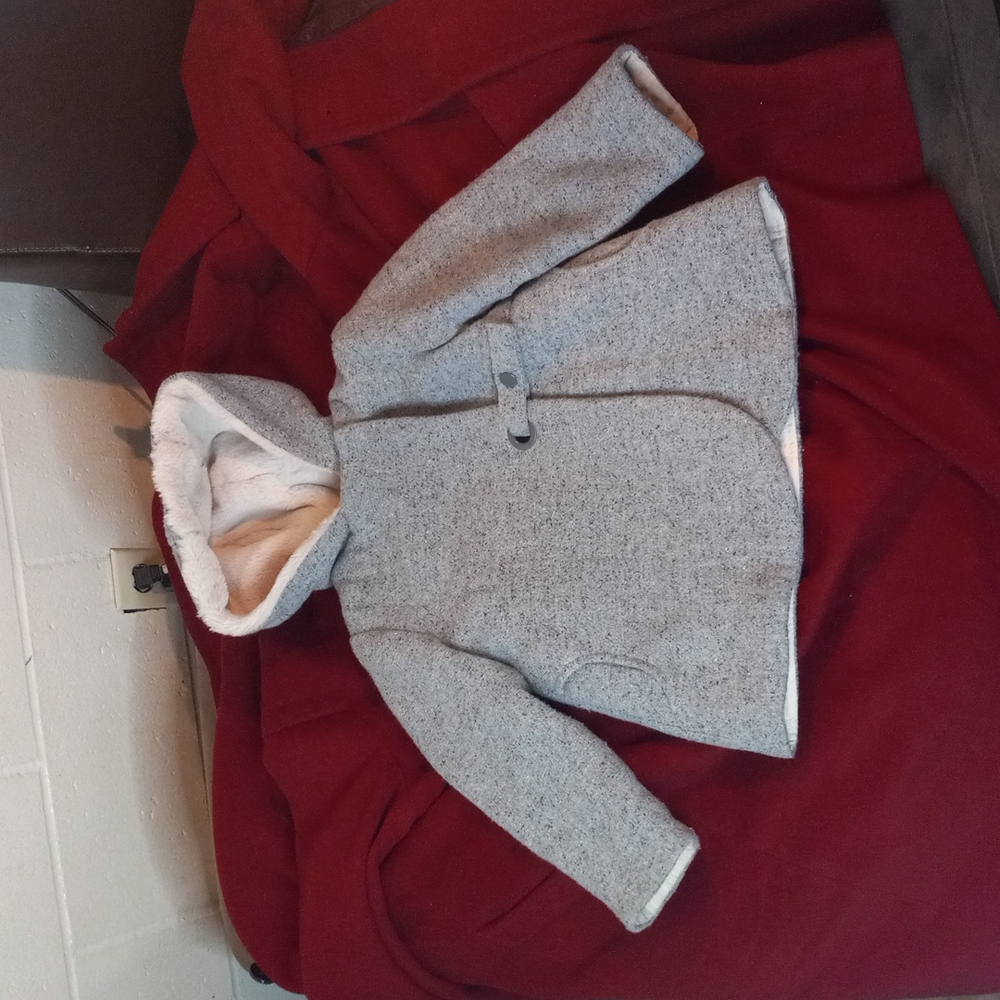 Zara babygirl Grey Tweed Baby Girl Coat